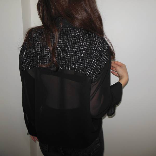 Transparan Detay Gömlek